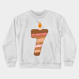 Cake number 7 Crewneck Sweatshirt